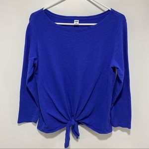 Old Navy tie front top size medium